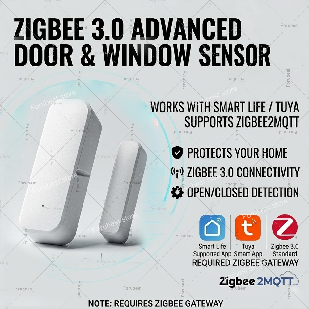Wireless Door Sensor - Tuya Zigbee Door Window Sensor Smart