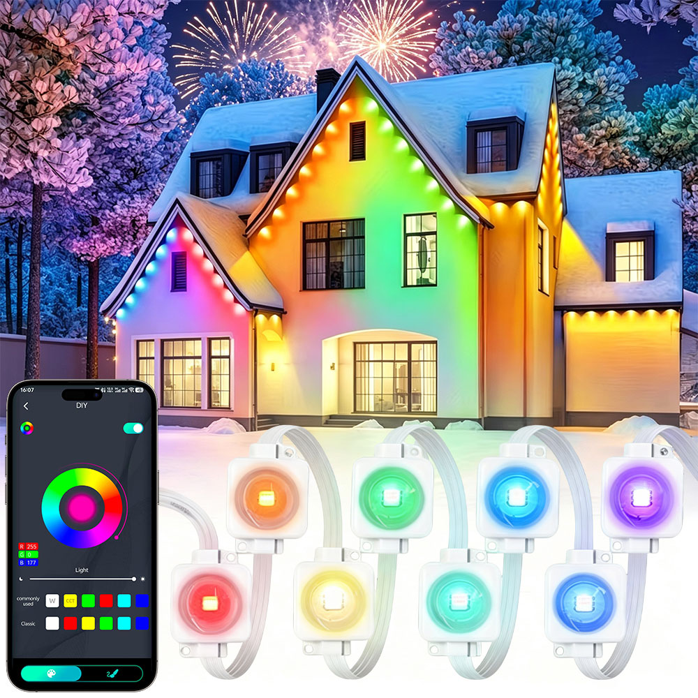 150FT 90LED Smart RGBIC Perman - đánh giá và giá Smart Home Yellow