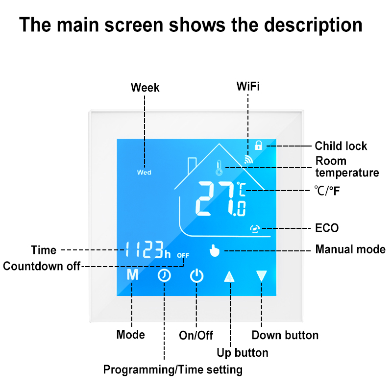 Smart WiFi Thermostat Heating  - đánh giá và giá Smart Home Plus