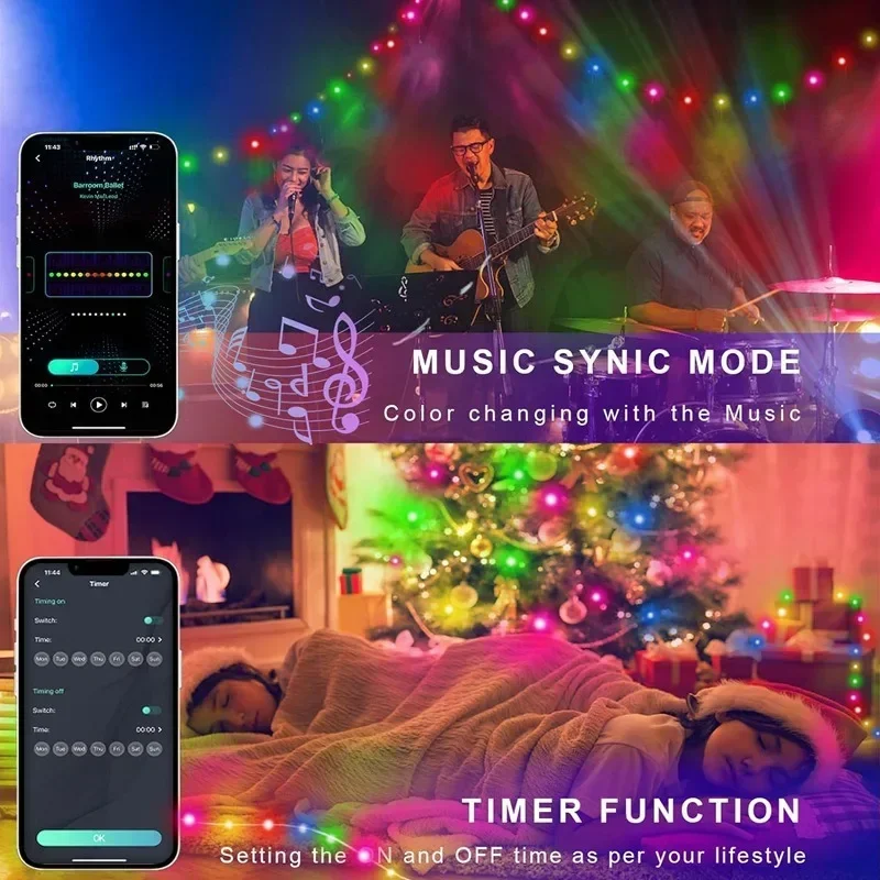 RGBIC LED String Lights Smart  - đánh giá và giá Smart Home Yellow