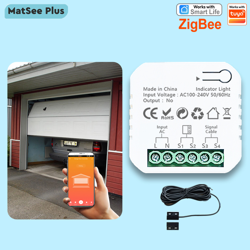 Smart Life ZigBee Garage Door  - đánh giá và giá Smart Home Plus