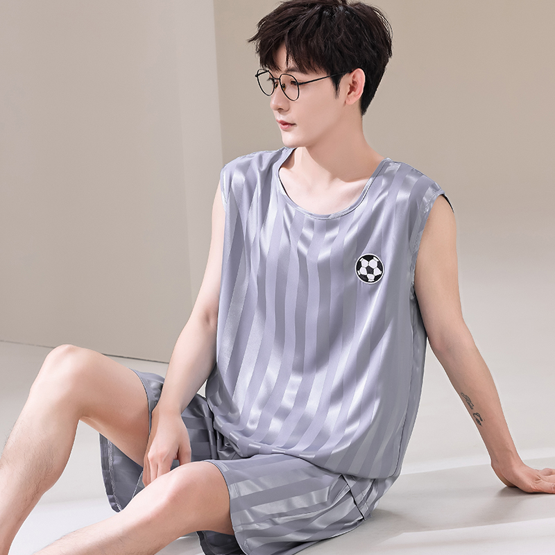 Summer Men Pyjamas Ice Silk Pa - đánh giá và giá Smart Home Plus